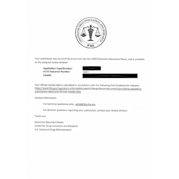 米国FDA DMF登録の画像