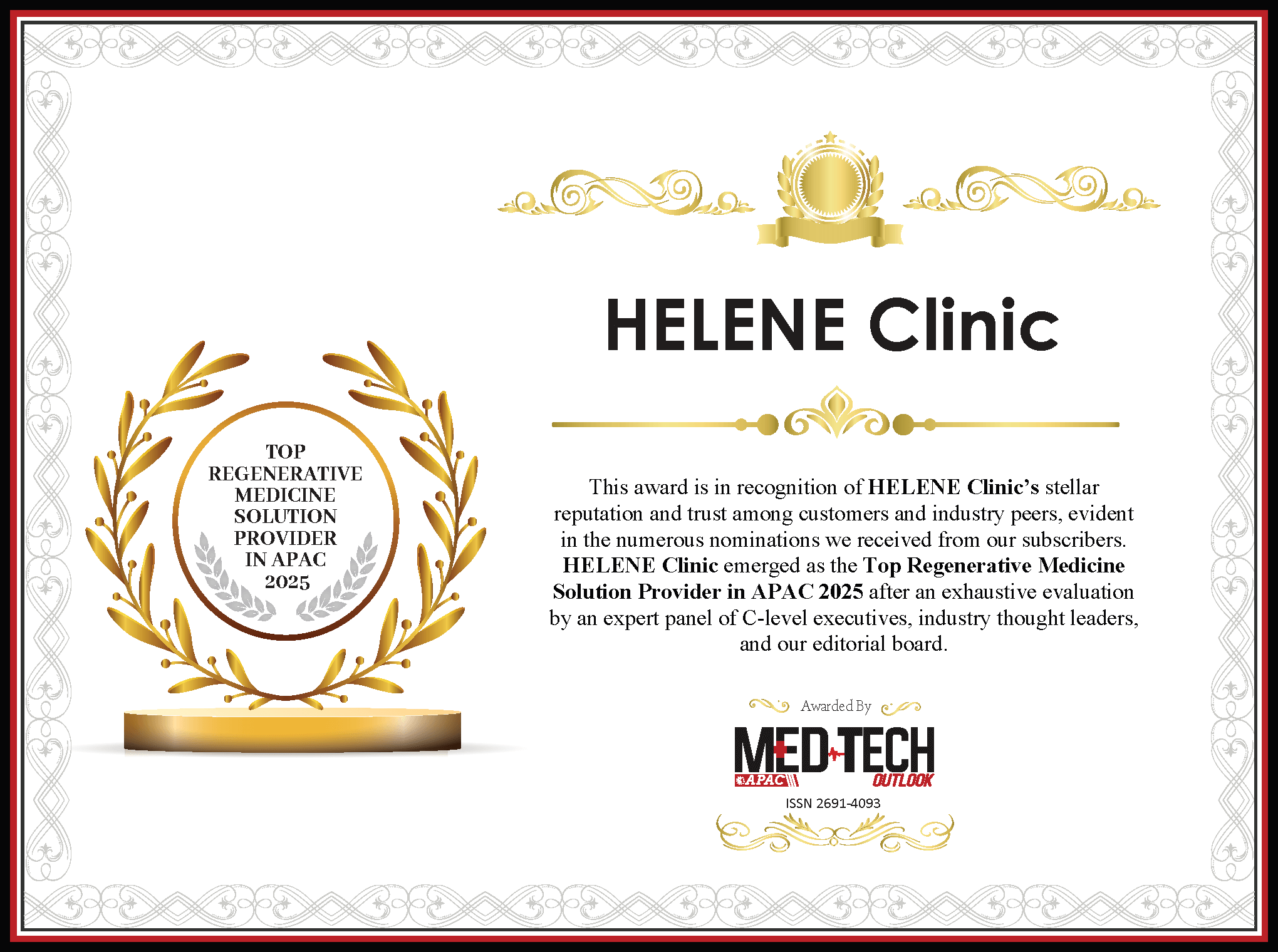 Top Regenerative Medicine Solution Provider in APAC 2025